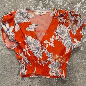 Worn Once: Three Days Brand Orange Crop Top